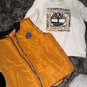 Timberland Mustard Puffer Vest